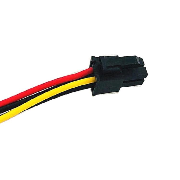 4-Pin auf 3-Port Stromkabel Verlängerungsanschlusskabel Verbessert die interne PC-Verkabelung für Desktops 6000 8000 6300
