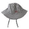 Kinder Vintage Karo Eimerhut Dünne Frühling Herbst Sonnenschutzmütze für Jungen und Mädchen Sommer Outdoor Sonnenschutz