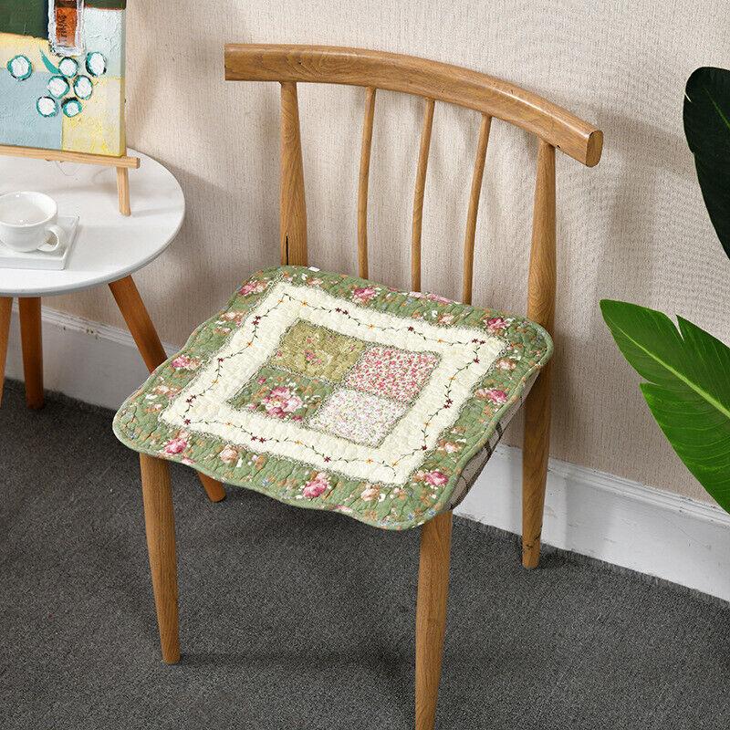 Podložka na židli s kravatami Polštář na židli Farmhouse Květinová kuchyně Jídelní sedák G