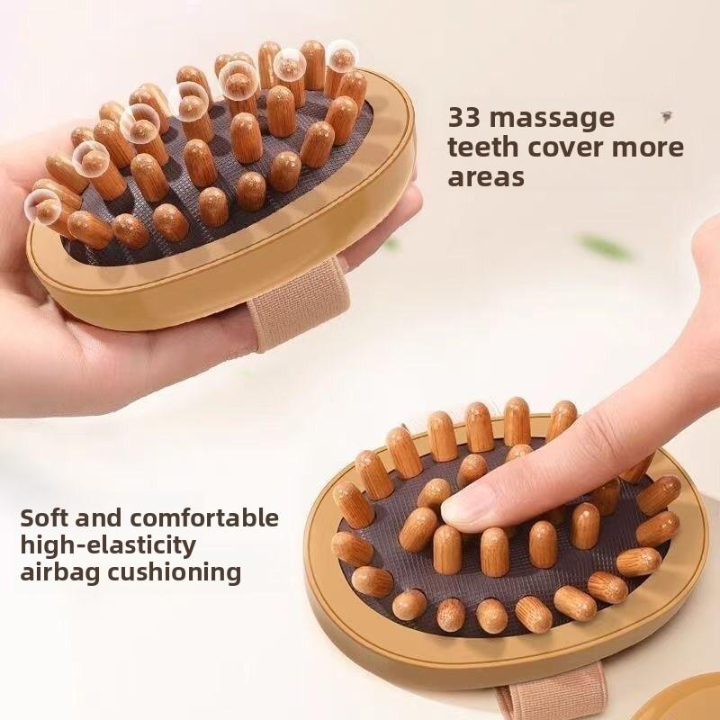 1PC Body Anti Cellulite Brush Soothing Wooden Essential Oil Spa Air Cushion Massage Hair Comb Scalp Massage Brush Body Massager