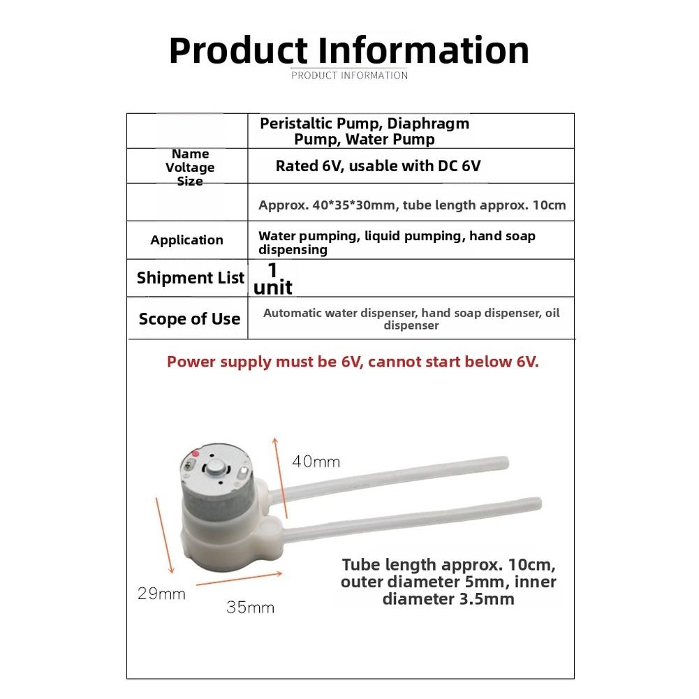 

Peristaltic Pump Operates at 6V DC for Stable Performance in DIY Dispenser Builds and Microscale Hydraulic Experiment Setups China Mainland