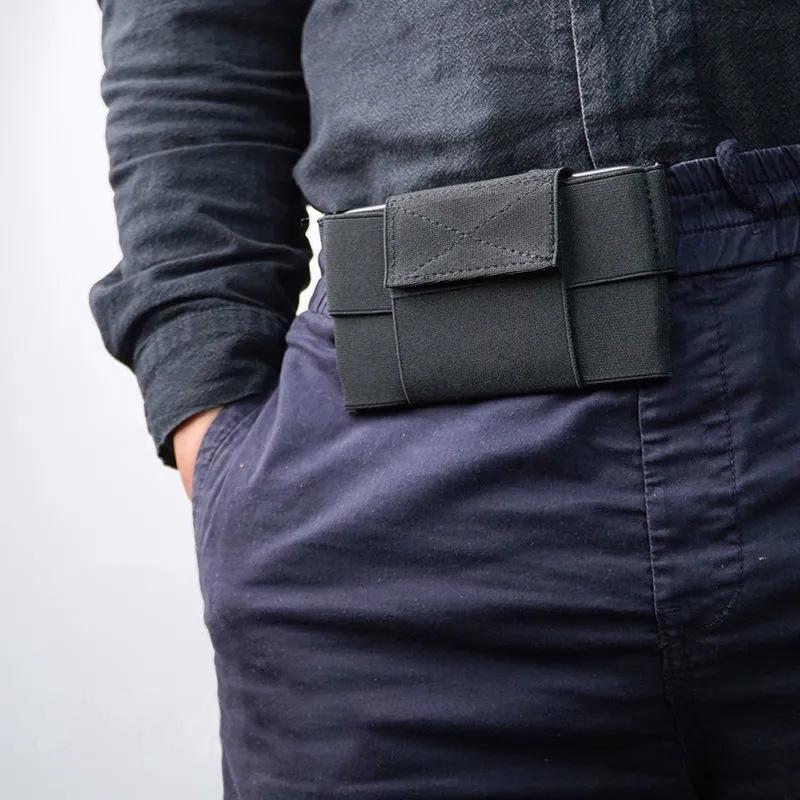 Close-Fit Outdoor Sports Elastic Waist Bag for Running and Mountaineering - Compact and Invisible for Mobile Phones