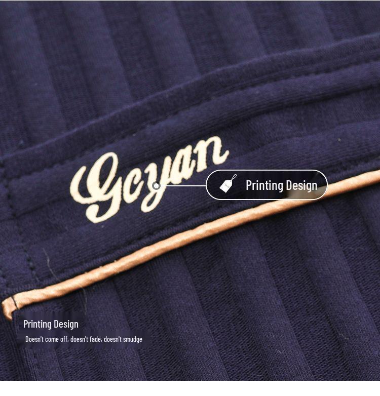 Herren Sommer Baumwollpyjama-Set: Kurzärmeliges Oberteil & Lange Hose, Leichtgewicht, Draußen tragbar, Einfache Übergrößen-Homewear