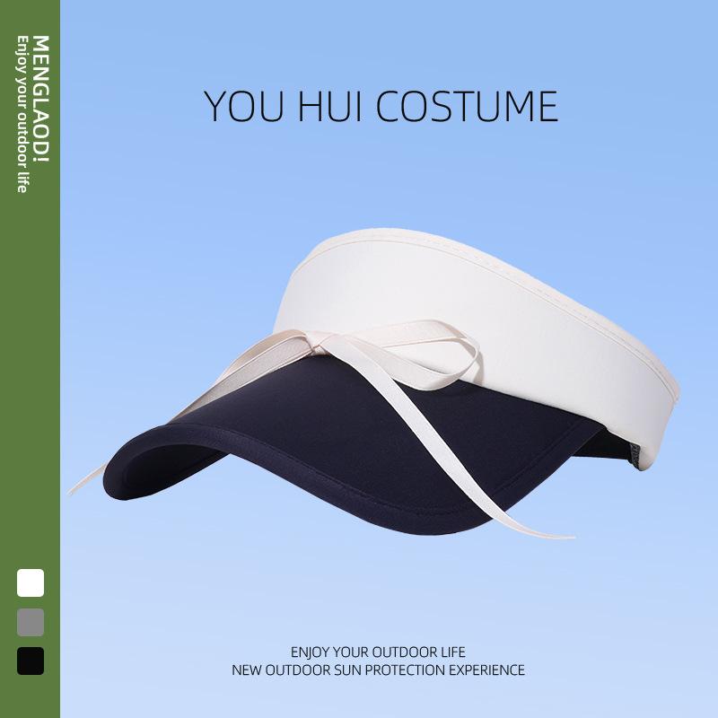 

Шляпа от солнца с бантом, женская, свежая и милая, дофаминовая шляпа от солнца, летняя дорожная шляпа от солнца с защитой от УФ-лучей One size