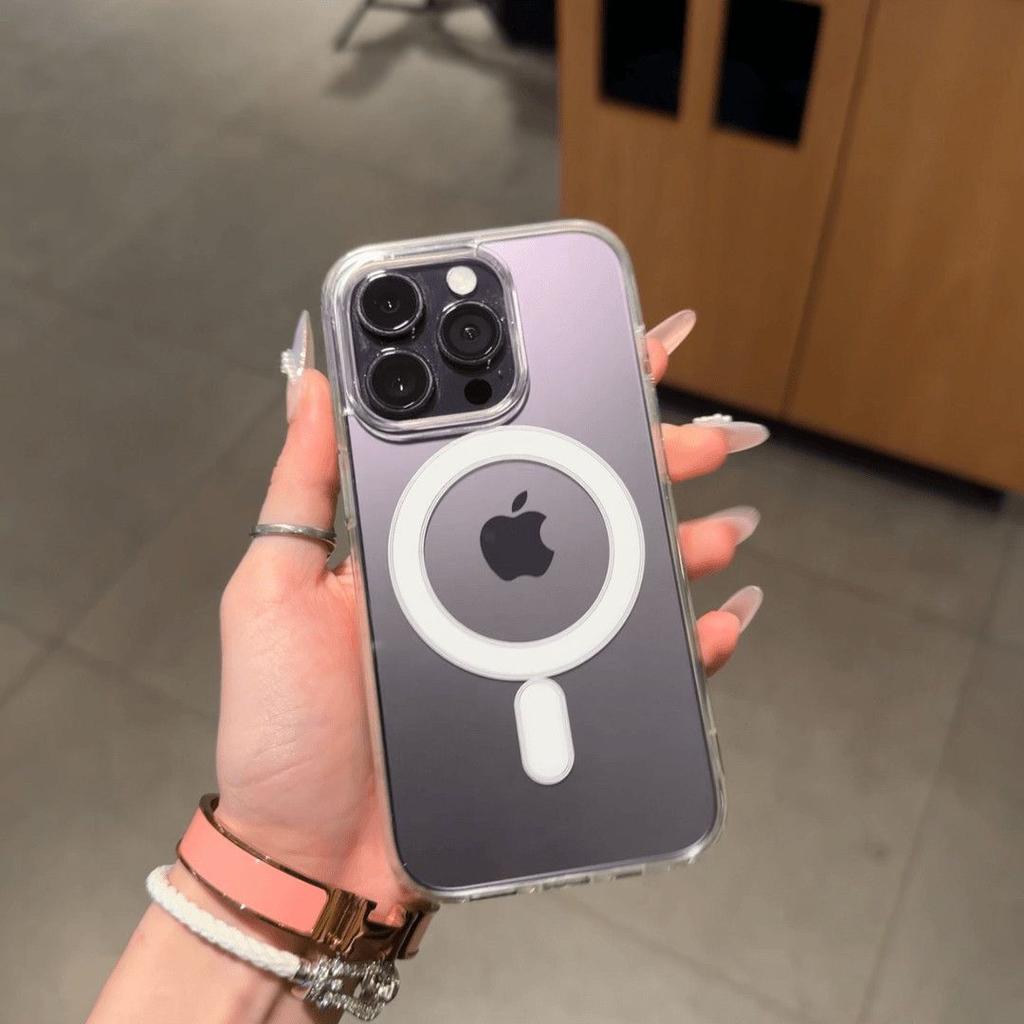 Magnetic Wireless Charging for Apple 17ProMax Simple Mobile Phone Case 16/15/14/13/12/11 Magnetic Attraction