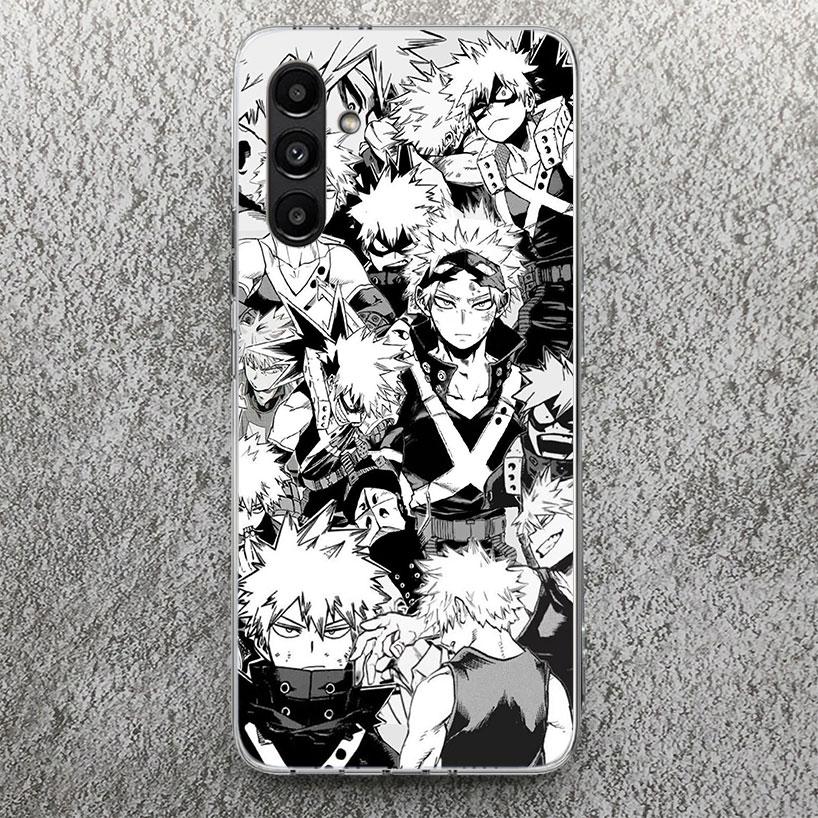 Bakugou Katsuki MHA My Hero Handyhülle für Samsung Galaxy A17 A16 A15 A14 A13 A56 A55 A54 A53 A36 A35 A34 A33 A26 A25 A24 A23 A0 Samsung A17 black