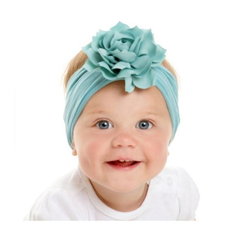 Lovely Baby Headband Turban Flower Newborn Baby Girl Elastic Hairband Hair Accessories