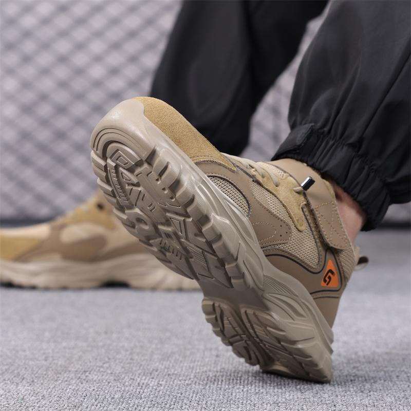 New Fashion Lightweight Men's Safety Work Shoes Comfortable Indestructible Boots Sneakers Anti Puncture Male Footwear