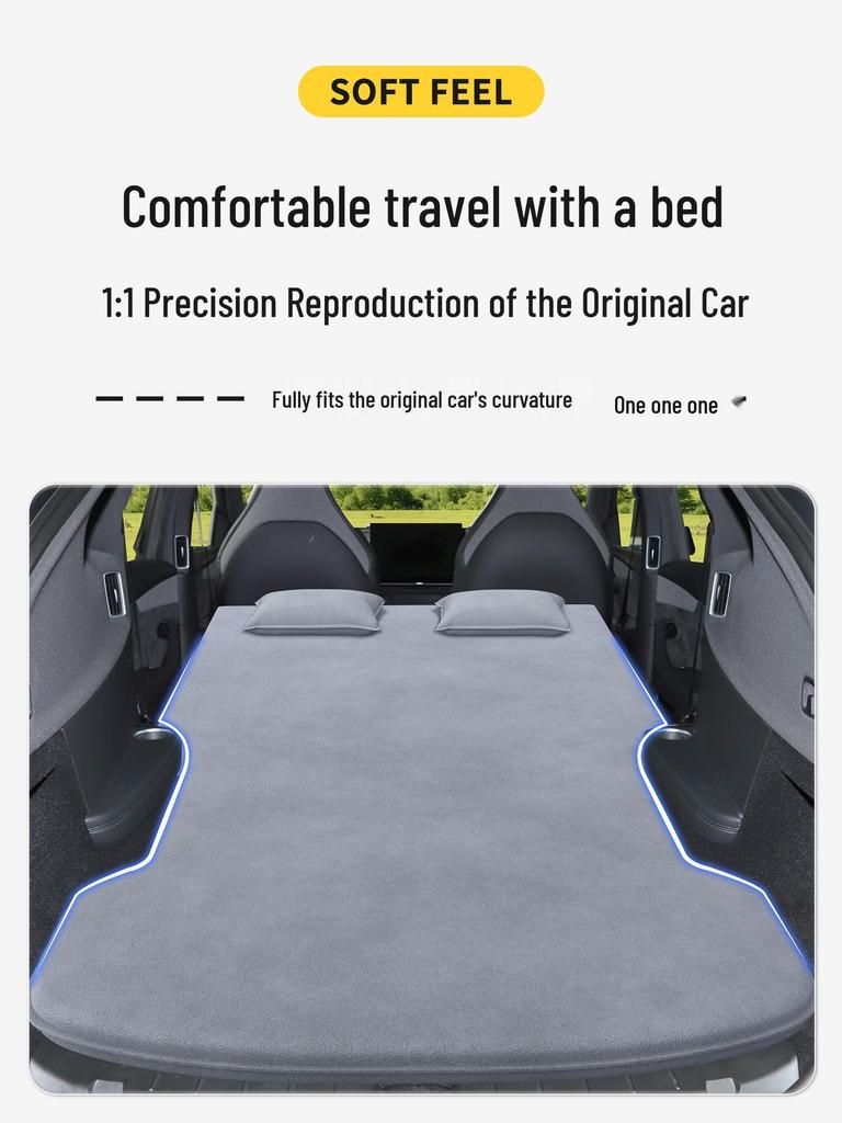 Tesla Model Y Rear Seat Car Bed Mattress for Camping