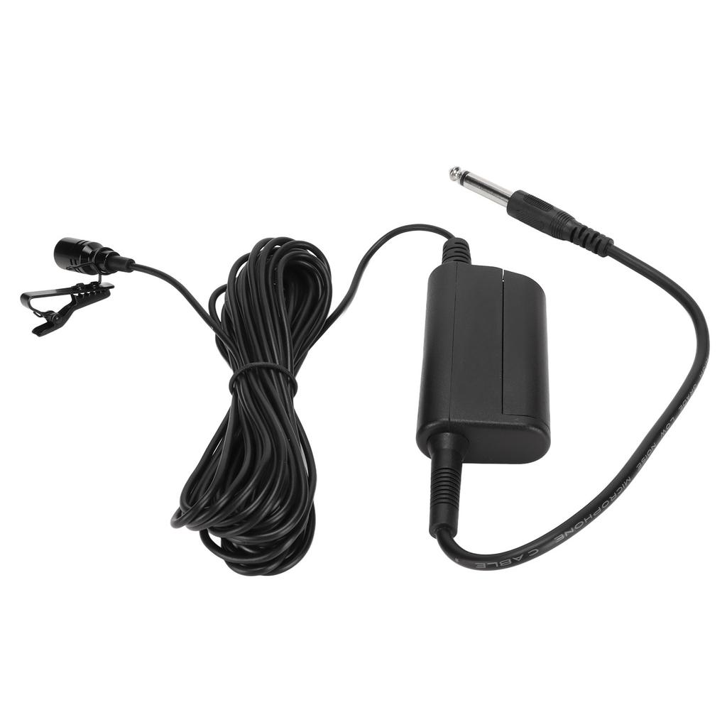 Lavalier Microphone Professional Omnidirectional Clip On Wired Microphone for Guitar Speech Drum
