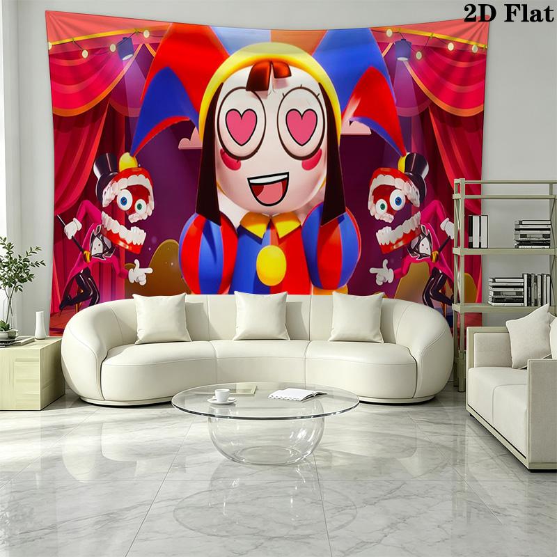 The Amazing Digital Circus Pattern Home Decor Tapestry, Wall Hanging, Decorative RV Wall Cloth.MGT0918304