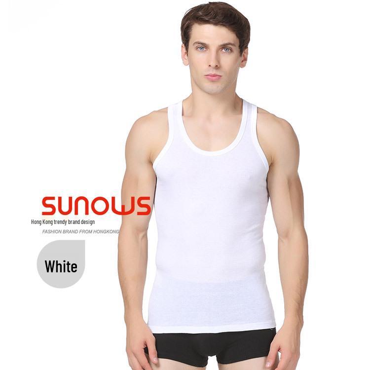 Men's Lightweight Breathable Cotton Y-Back Tank Top for Fitness and Sports