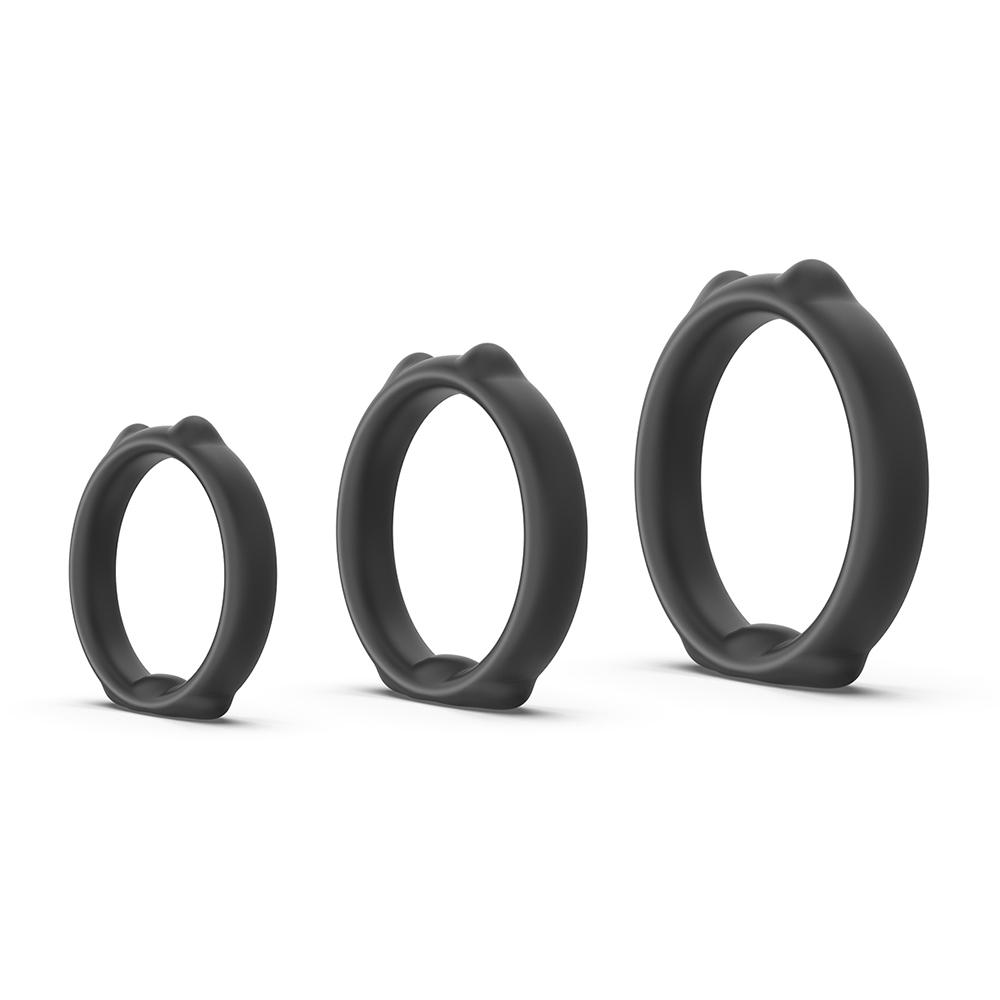 Silicone Penis Ring Cock Ring Delay Ejaculation Scrotal Binding Ball Stretcher Erection Enhancing Lock Cockring Sex Toy for Men