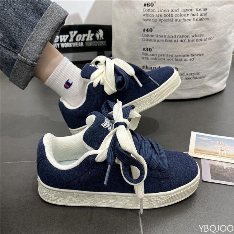 Spring Autumn New Trendy Retro Versatile Sports Shoes Simple Comfortable Daily Casual Thick Soled Women's Shoes