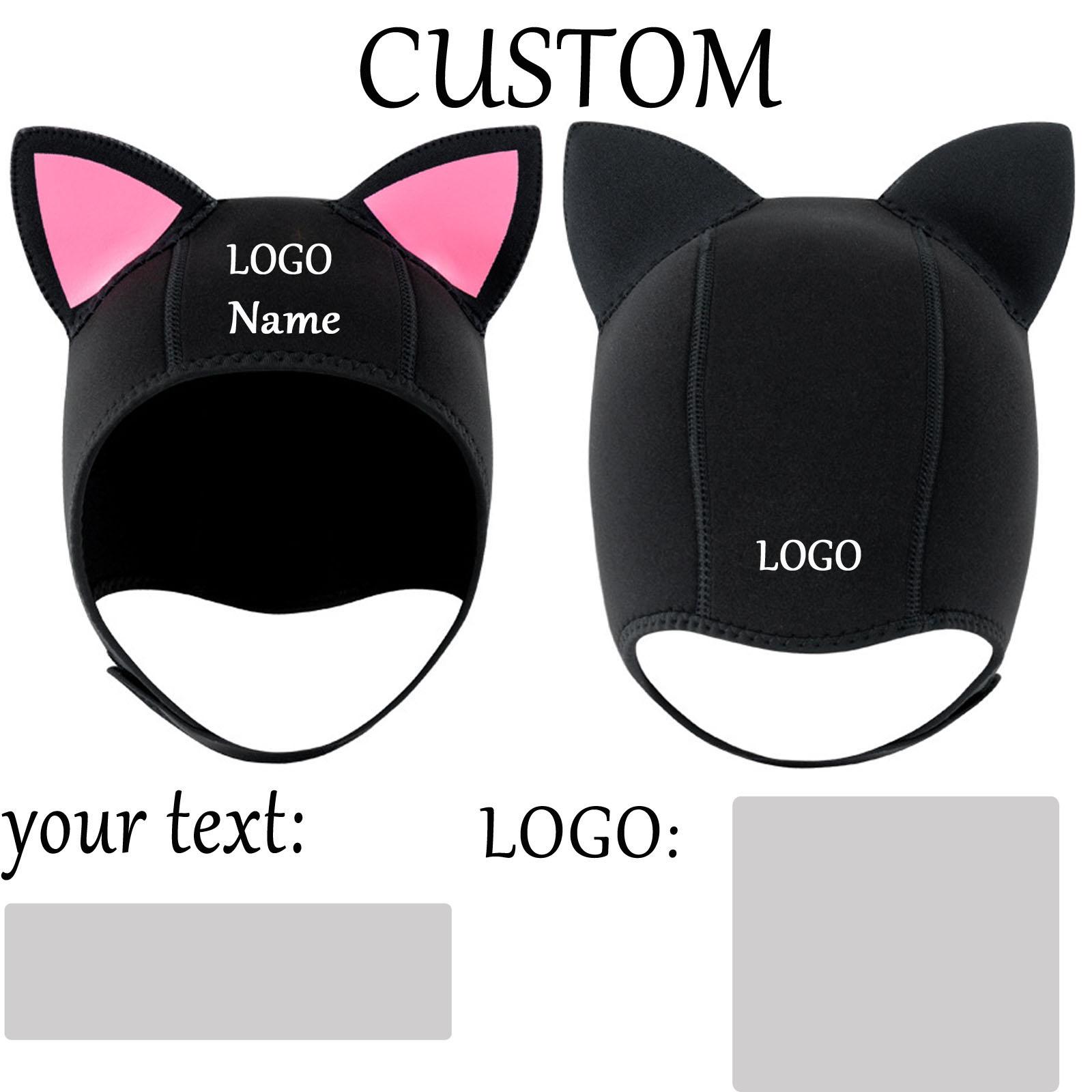 

Customed 3mm Neoprene Diving Cap - Thermal Surfing Hood With Vent For Water Sport Diving Snorkeling And Swimming One Size чёрный