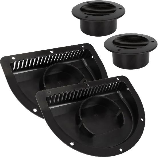 Lonffery RV Vent Covers For Trailer - Side Air Vents For ATV, Cycle, Truck, Cargo, Work Trailers