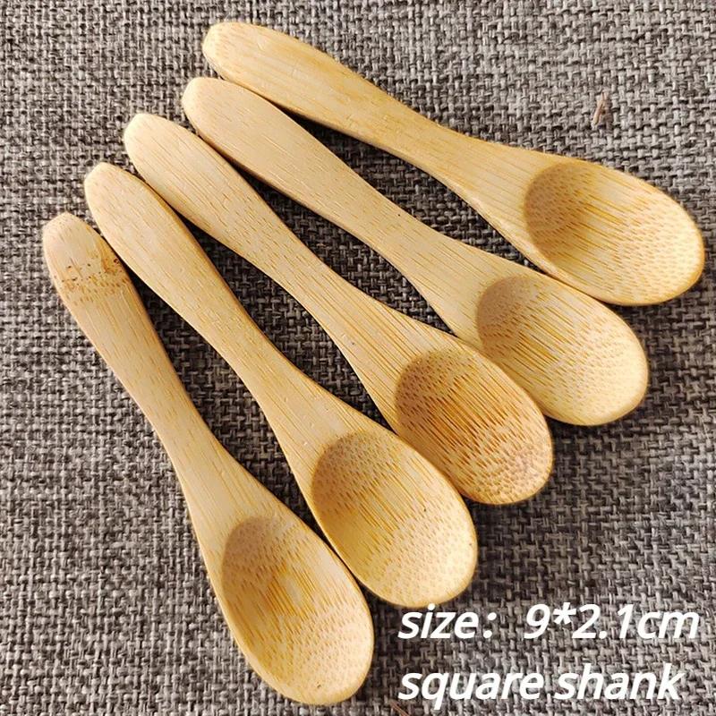 

Бамбуковая ложка для джема, детская ложка для меда, деревянная кофейная ложка, деликатная кухня, использование приправ, маленькая ложка, чайная ложка большего размера