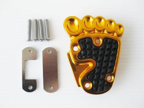 

Универсальная накладка на педаль в форме стопы золотая 16-4701G