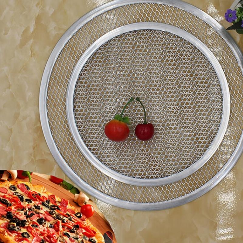 Seamless Aluminum Alloy Pizza Baking Pan Even Heat Distribution Baking Tray Perfect For Home And Outdoor Cooking