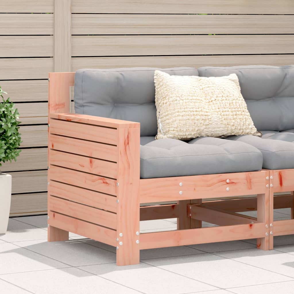 Garden Sofa with Armrests 69 X 62 X 70.5 Cm Solid Douglas Fir Wood