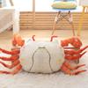 Simulated Large Crab Throw Pillow Plush Toy Doll Hairy Crab Doll Children's Soothing Rag Doll Activity Gift