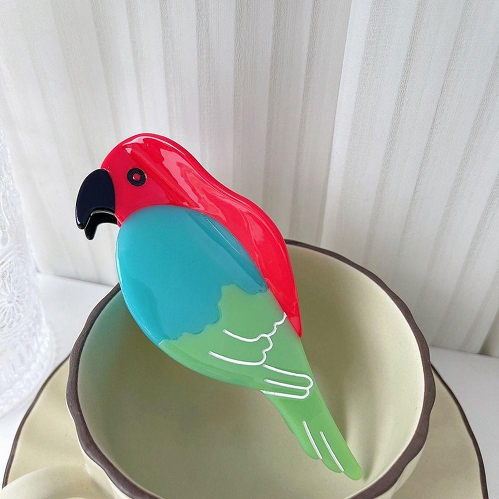 Acetic Acid Animal Hair Clip Parrot Shark Clip Cute Acetate Hair Claw  Female
