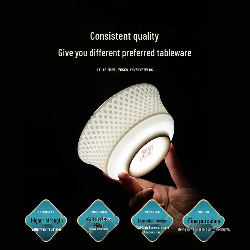 Shangxingzhishi 48-Piece Light Luxury Ceramic Dinnerware Set