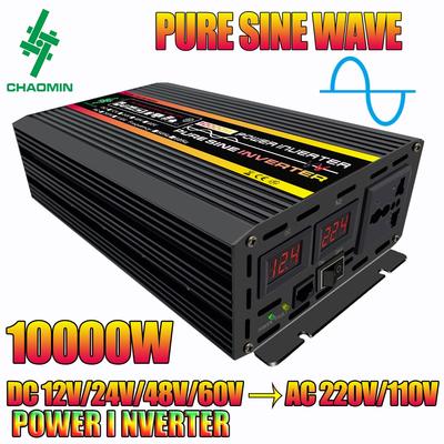 Inverter a Onda Sinusoidale Pura 10000W Convertitore di Tensione DC12V A AC 220V/110V Inverter di Potenza per Auto Trasformatore di Tensione con Display LCD