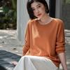 Pull ample pour femme 100% cachemire point ananas col rond manches longues Automne Précoce 2025