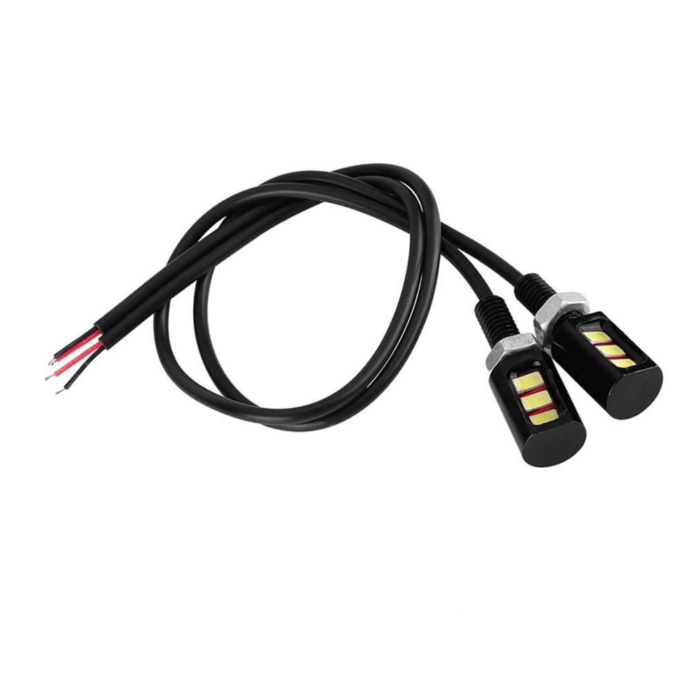 2 szt. 12V Napięcie Motocykl Światło Tablicy Rejestracyjnej LED Samochód Światło Tablicy Rejestracyjnej Lampa Tablicy Rejestracyjnej Do Motocykla