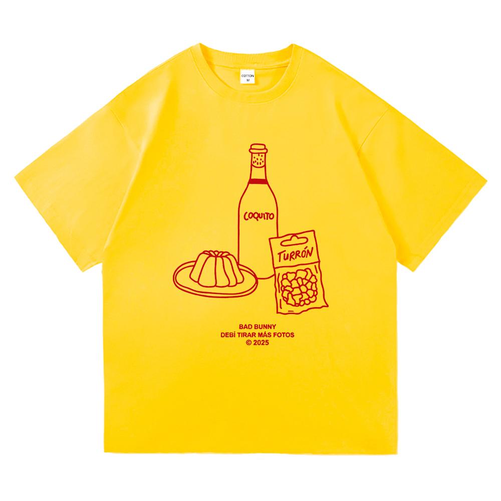 

BAD BUNNY Debi Tirar Mas Fotos T Shirt 2025 Men Clothing Harajuku Unisex High Quality Clothes Graphic T Shirts for Gifts 4XL