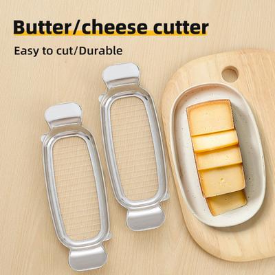 Cheese Slicer Hand Guard Stainless Steel Safe Cut Convenient Vegetable Slicer Lightweight Ergonomic Cheese Cutting Tool