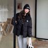 2025 New Short Down Cotton Jacket Women's Corduroy Spliced Cotton Jacket Loose Thickened Padded Jacket Winter Jacket