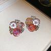 Forest Story: Sweet Style Contrasting Flower Stud Earrings for Women – Fresh, Fashionable, Light Luxury Feel