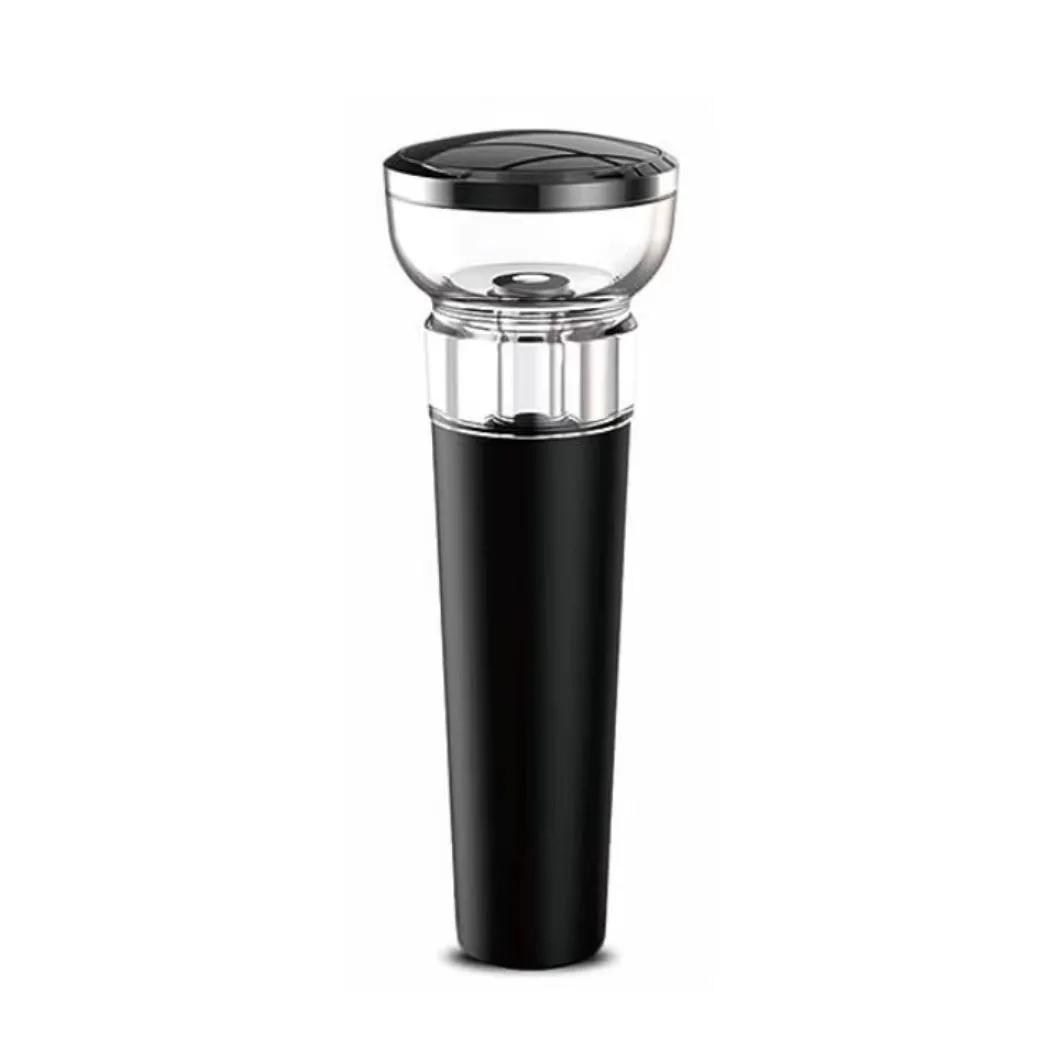 Wine Aerator Pourer Spout with Vacuum Wine Stopper Wine Air Aerator & Wine Saver Pump Set  Aerate, Enjoy and Preserve Wine