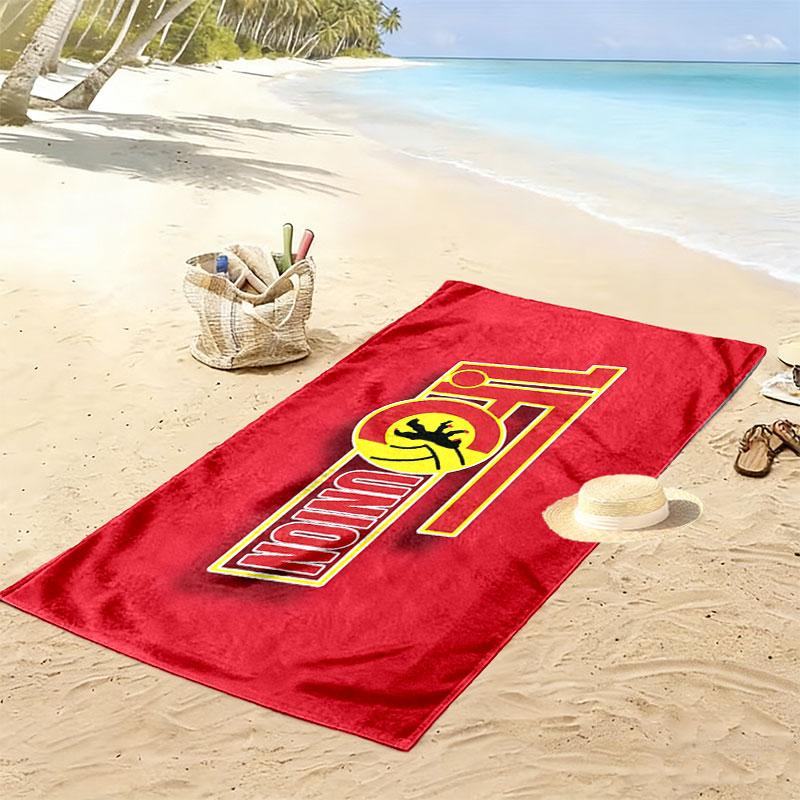 1. FC Union Berlin Print Strandtuch, Großes Weiches Schnelltrocknendes Handtuch für Strand Camping Schwimmen