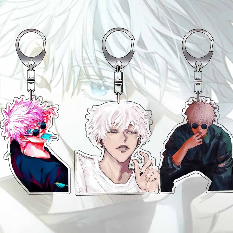 Acrylic Keychain for Jjk Satoru Gojo Ryomen Sukuna Amane Backpack Pendant Anime Decoration Collection Exquisite Gift Toy