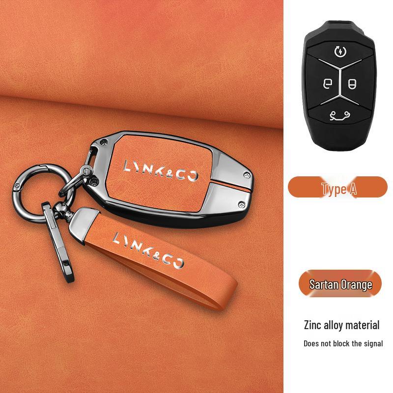 Lynk & Co 03 Schlüsselhülle für Advanced Hatchback mit Herren-Emp-Tasche, Schale und Schnalle