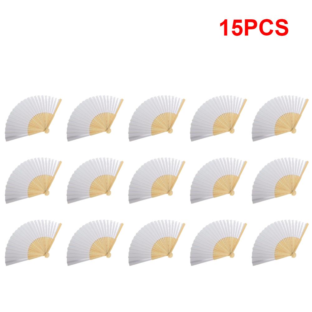 1-20 Stück DIY Papier Bambus Faltbare Dekorative Fächer Handbemalt Personalisierter Fächer für Handübungen Kalligraphie Zeichnen DIY Fächer