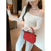 Kumikumi Design Sense Solid Niche Chic Sloping Shoulder Long Sleeves Shirt Women Autumn Slim Fit Slimming Versatile Top