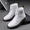 Fashion Autumn Winter Genuine Leather Platform Boots for Men Fashion Casual New Designer Add Fleece Warm TPR  Male Ankle Boots Shoes