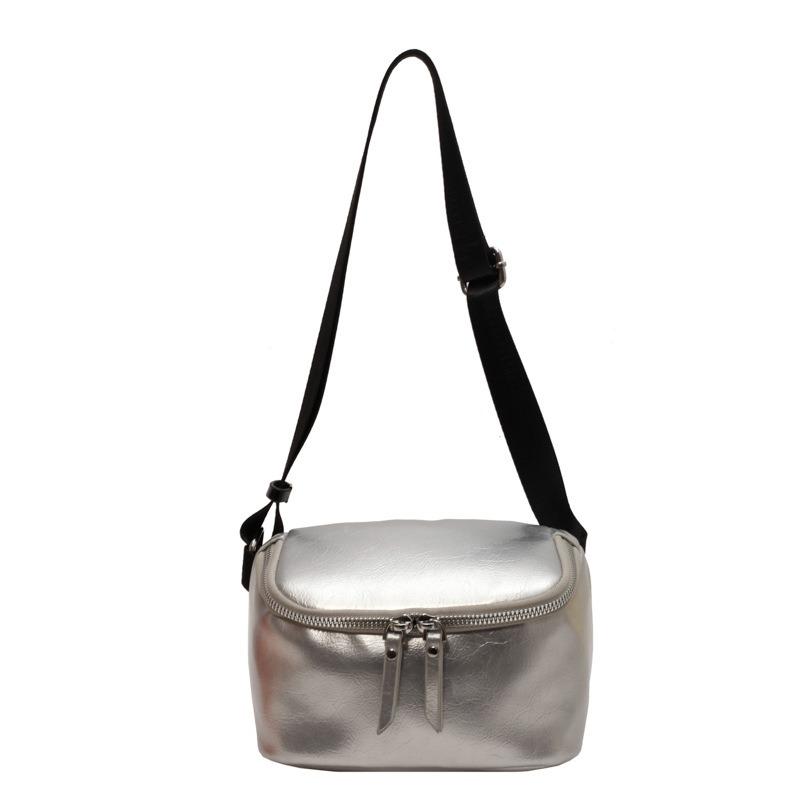 Small square bag messenger bag women's new mobile phone bag solid color casual shoulder