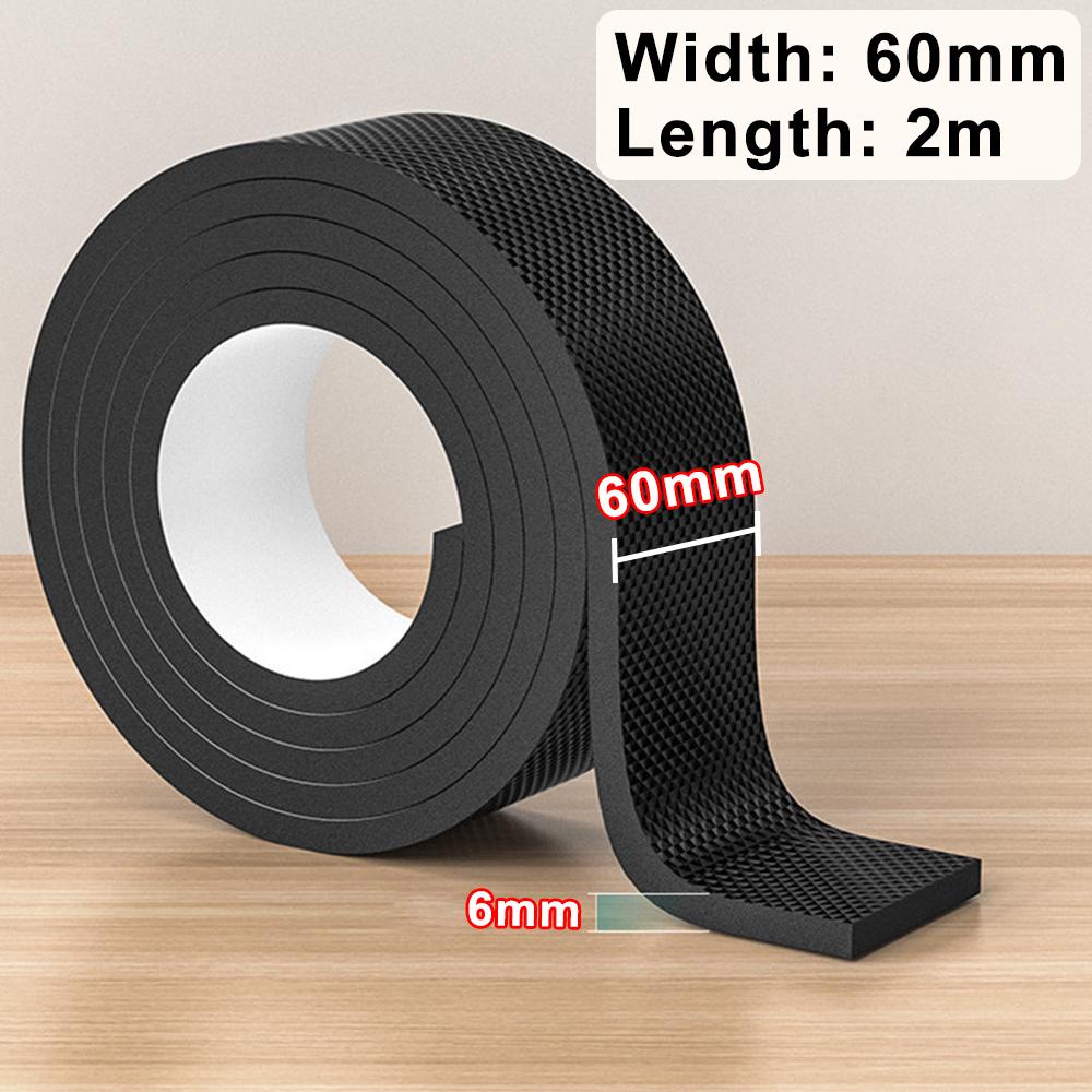 Non Slip Furniture Pads Thicken Self Adhesive Rubber Chairs Tables Leg Protector Noise Reduce Floor Wall Bumper Strips DIY Shape