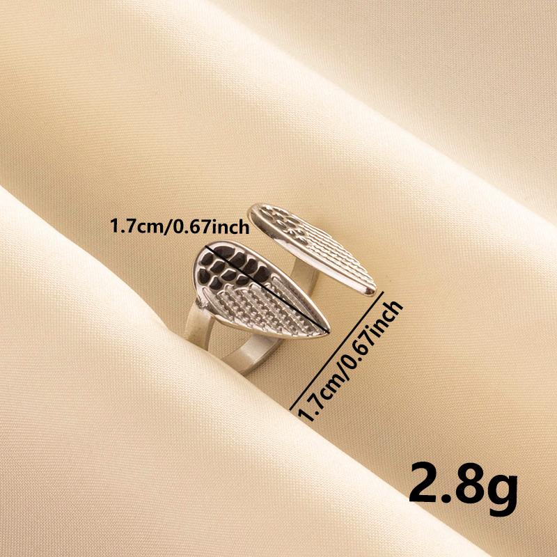 Punk Silver Color Black Enamel Sun Moon Star Eye Rings For Women Men Accessories Stainless Steel Ring Open Finger Jewelry Bagues