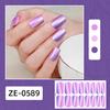 Glitter Nail Polish Strips with File Easy Apply Remove Self Adhesive Women Full Nail Sticker Home Manicure DIY Nail Art Decoration Wrap