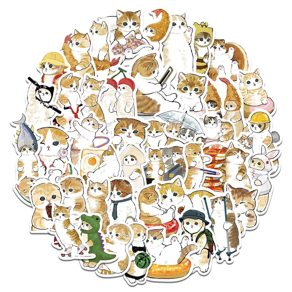 Cute Cartoon Waterproof Stickers For Notebooks Water Bottles And More Set Of 52