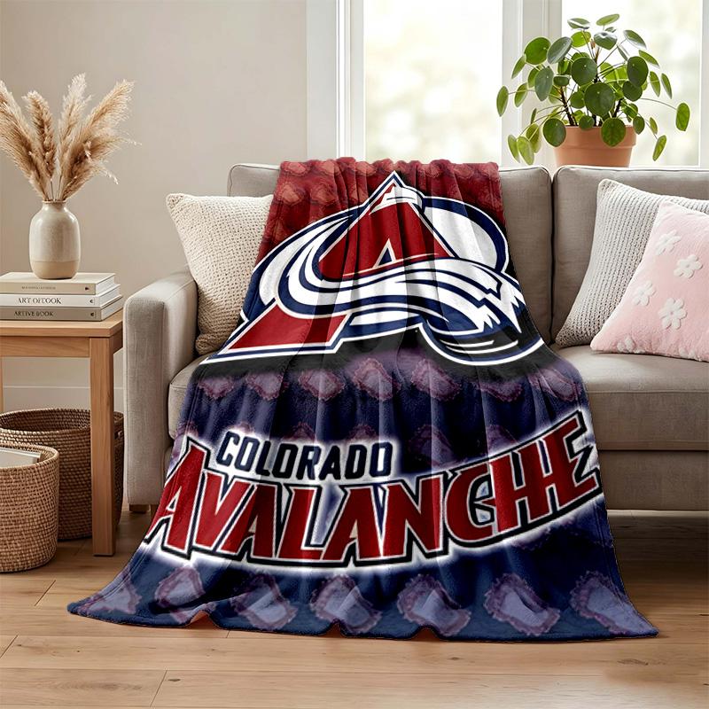 Colorado Avalanche Decke Flanelldecke Weiche Gemütliche Plüschdecke für Sofa Bett Leichte Heimdekoration Geschenke für Weihnachten verschiedene Feiertage