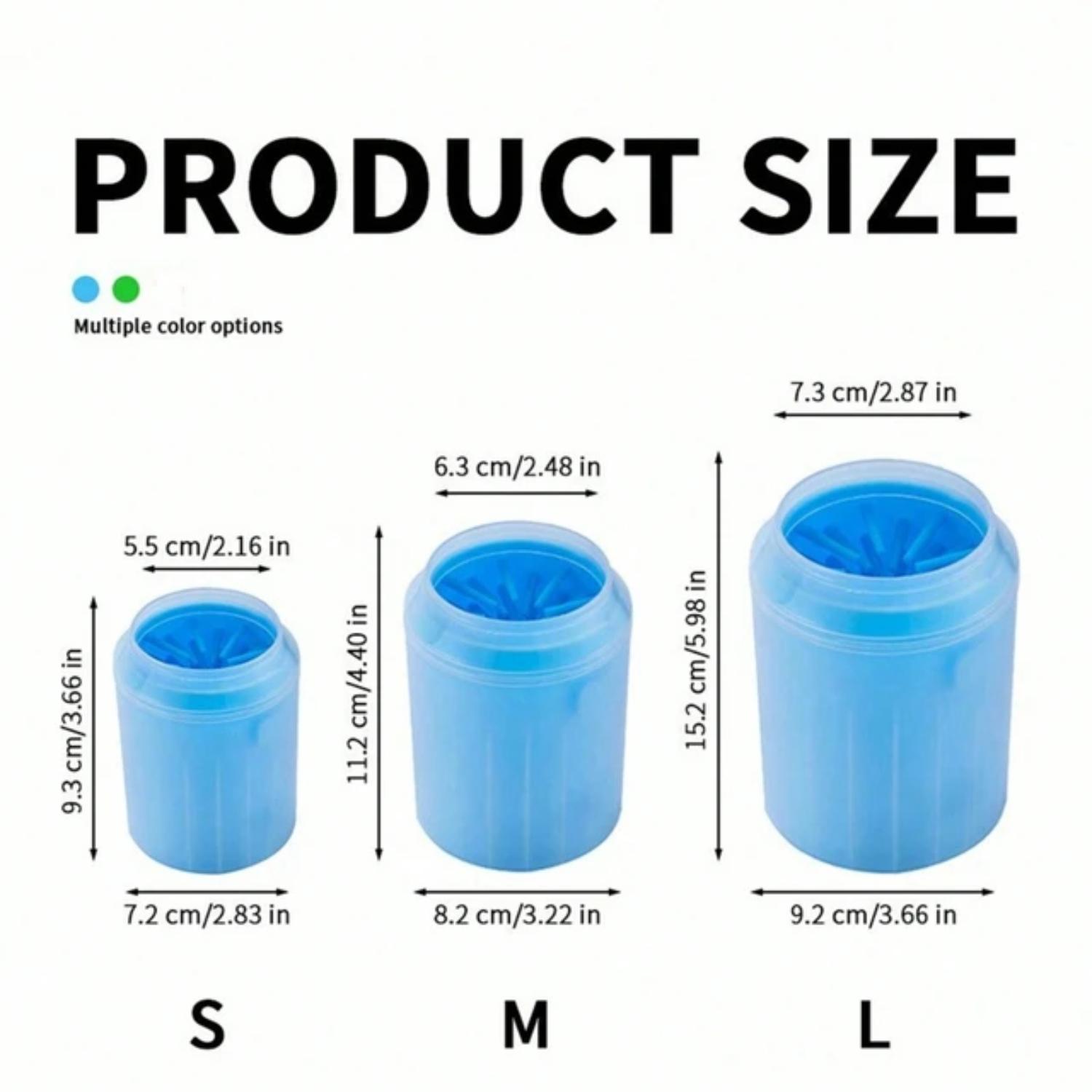 

Новая портативная мягкая силиконовая щетка для чистки лап для кошек и собак - 1 шт., бережная чашка для мытья лап S синий