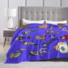 Totals Dramas Blanket Animated Sitcom Wool Throw Blankets Airplane Travel Portable Ultra-Soft Warm Bedspreads