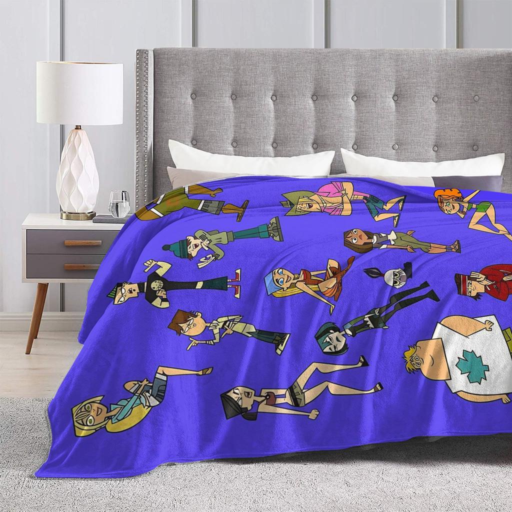 Totals Dramas Blanket Animated Sitcom Wool Throw Blankets Airplane Travel Portable Ultra-Soft Warm Bedspreads